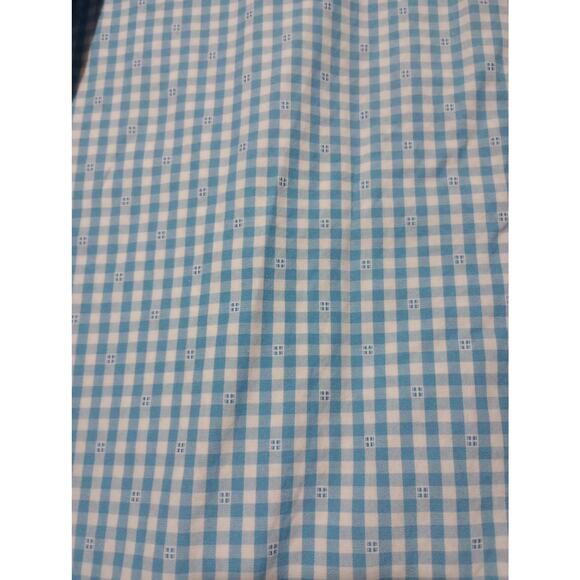 Saks Fifth Avenue Shirt‎ Mens XL Gingham Check Slim Fit Long Sleeve Dress Shirt - Picture 4 of 10